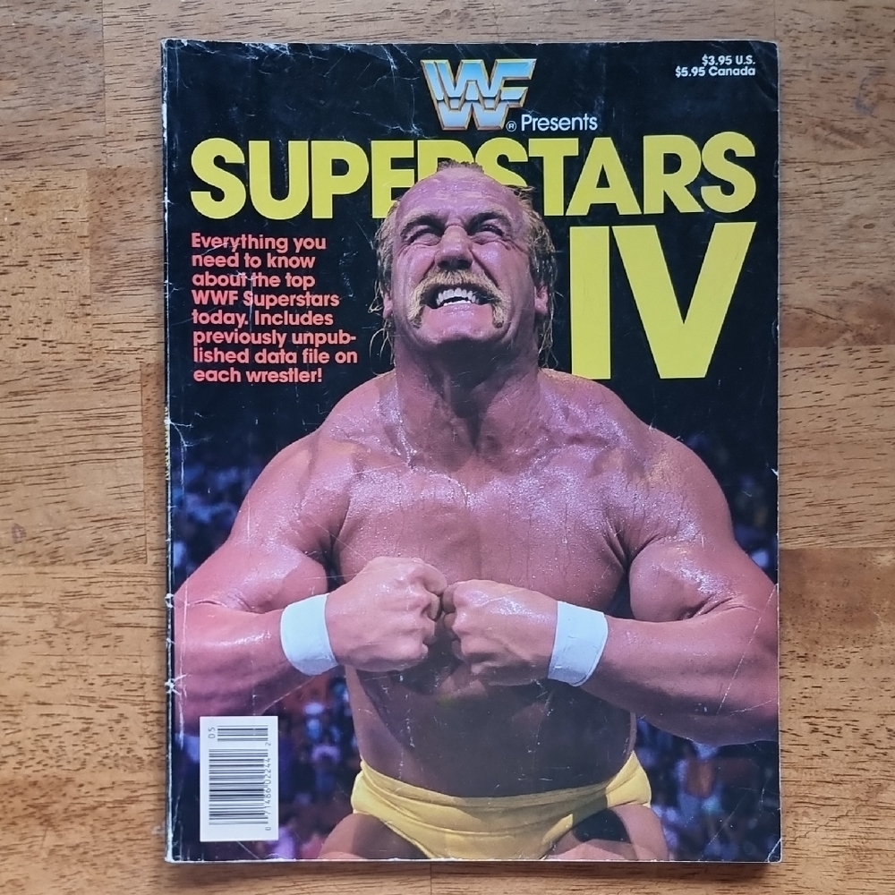 WWF Superstars IV 1989 Wrestling  Magazine WWE HULK HOGAN
